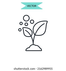 Symbol für Wachstumssymbole, Vektorelemente für Infografik-Web