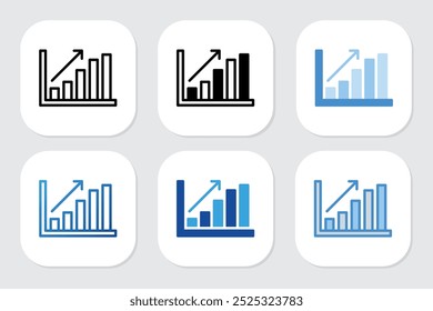 growth icons with various design styles