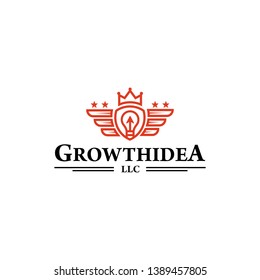 Growth Idea with elegant logo design