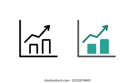 Icono de ilustración de crecimiento: visual dinámico que simboliza el progreso, el desarrollo y el éxito en todas las industrias.
