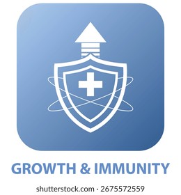 Growth Immunity icon vector illustration 