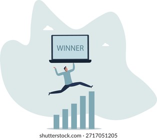 Crecimiento o mejora, progreso en el camino de carrera para lograr el objetivo empresarial, motivación para el éxito, vida y empleo de las personas.