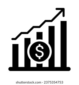 Crecimiento, aumento de iconos, vectores gráficos