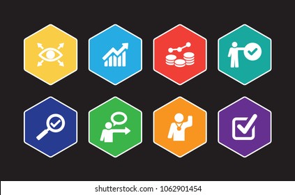 Growth Infographic Icon Set