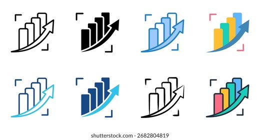 Growth investing set multiple style collection 
