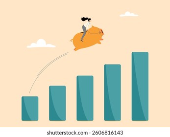 Growth of investment and savings to increase profits or generate more income
