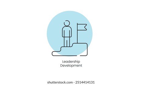 Growth Leader: Leadership Development Vector Icon
