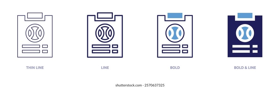 Growth leadership icon in 4 different styles. Thin Line, Line, Bold, and Bold Line. Duotone style. Editable stroke.