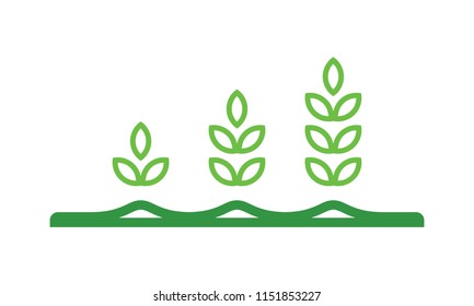 Growth leaves Logo Template