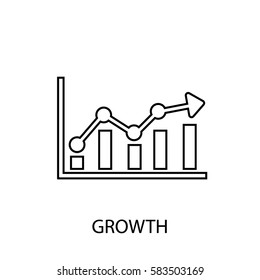 growth line icon
