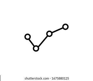 Growth line icon. Vector symbol in trendy flat style on white background. Growth sing for design.