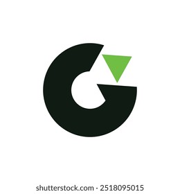 Crecimiento hasta el logotipo, icono de forma de flecha empresa de marketing
