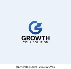 Growth logo design, g letter logo design, g letter logo