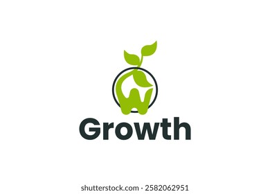 Growth logo design symbol vector template