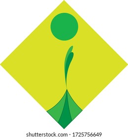 Growth logo design vector stock