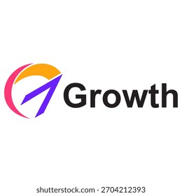 growth logo icon vector design

