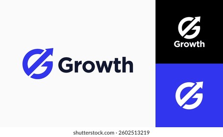 Growth logo. Technology, finance, investment, etc. logo template for businesses icon template illustration vector