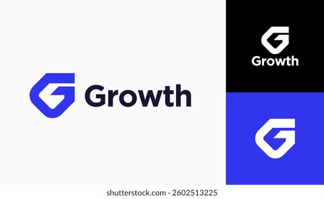 Growth logo. Technology, finance, investment, etc. logo template for businesses icon template illustration vector