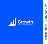 Growth logo. Technology, software, finance, investment, etc. logo template for businesses.