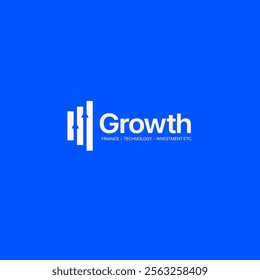 Growth logo. Technology, software, finance, investment, etc. logo template for businesses.