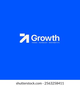 Growth logo. Technology, software, finance, investment, etc. logo template for businesses.