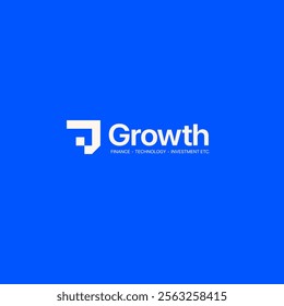 Growth logo. Technology, software, finance, investment, etc. logo template for businesses.