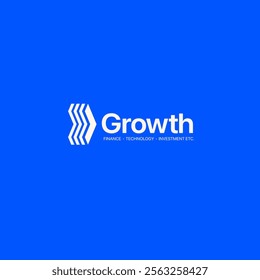 Growth logo. Technology, software, finance, investment, etc. logo template for businesses.