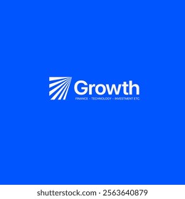 Growth logo. Technology, software, finance, investment, etc. logo template for businesses.