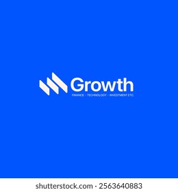 Growth logo. Technology, software, finance, investment, etc. logo template for businesses.