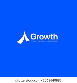 Growth logo. Technology, software, finance, investment, etc. logo template for businesses.