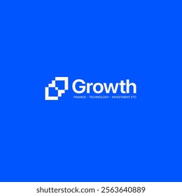 Growth logo. Technology, software, finance, investment, etc. logo template for businesses.