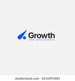 Growth logo. Technology, software, finance, investment, etc. logo template for businesses.