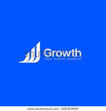 Growth logo. Technology, software, finance, investment, etc. logo template for businesses.