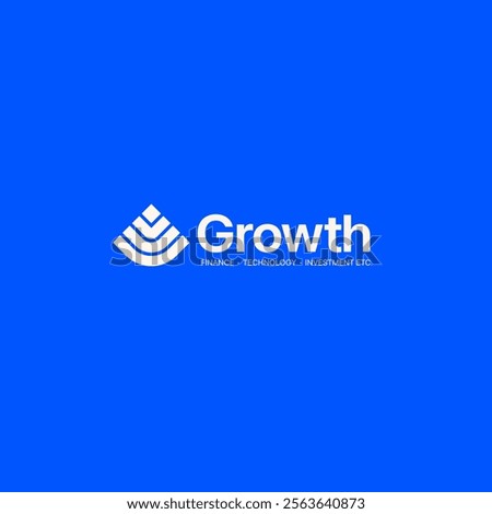 Growth logo. Technology, software, finance, investment, etc. logo template for businesses.