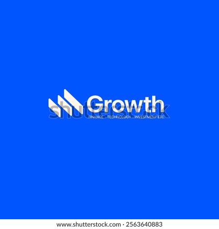 Growth logo. Technology, software, finance, investment, etc. logo template for businesses.