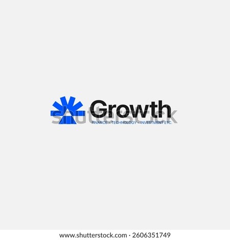 Growth logo. Technology, software, finance, investment, etc. logo template for businesses.
