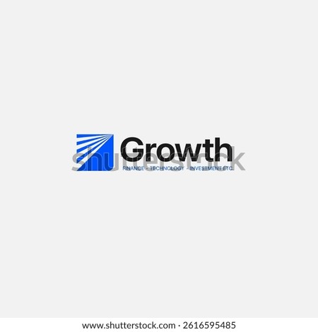 Growth logo. Technology, software, finance, investment, etc. logo template for businesses.