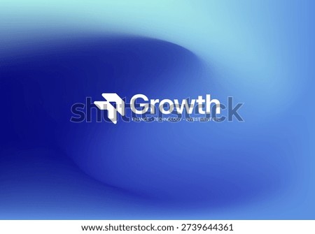 Growth logo. Technology, software, finance, investment, etc. logo template for businesses.