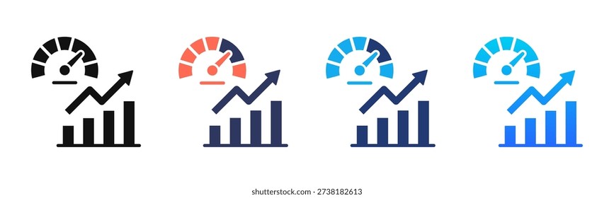 Growth Metrics Multi Style Icon Set