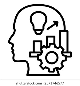 Growth Mindset Icon Element For Design