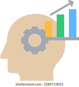 Growth Mindset Icon Element for Design