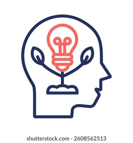 Growth Mindset Icon Element for Design
