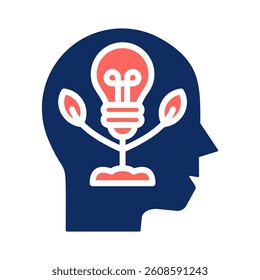 Growth Mindset Icon Element for Design