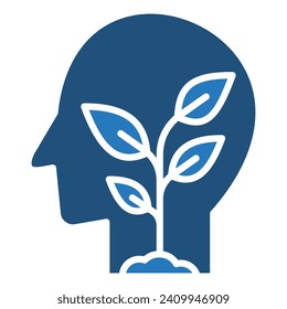 Growth Mindset icon line vector illustration