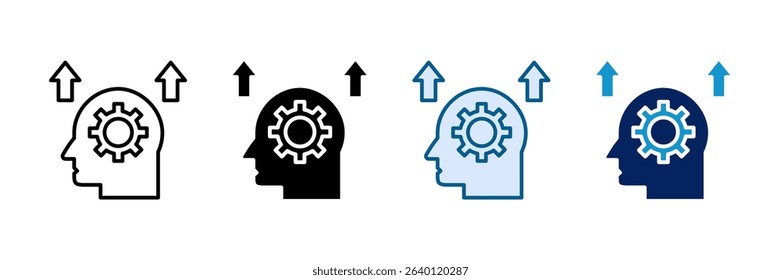 Growth Mindset Icon Set Multiple Style Collection
