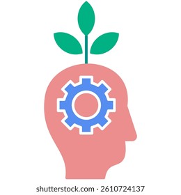 Growth Mindset illustration Icon, adaptability