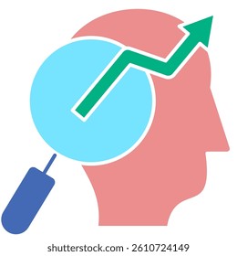 Growth Mindset illustration Icon, adaptability