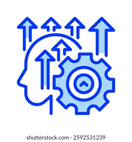 Growth Mindset line icon. Universal creative premium symbol. Vector sign icon logo template. Vector illustration