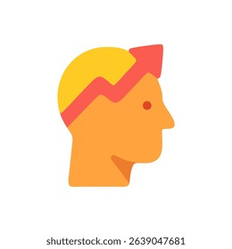 Growth Mindset Profile Icon. Vector.