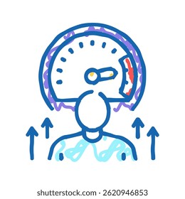 growth mindset soft skill doodle icon sketch vector. growth mindset soft skill sign. isolated symbol illustration